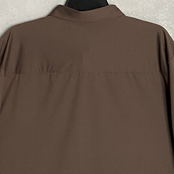 NWT Alfani Brown Dress Shirt Men’s XXL - Picture 6 of 10